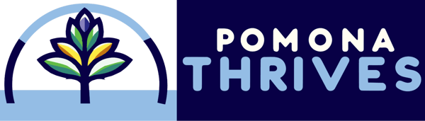 Pomona Thrives horizontal logo
